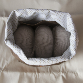 Torba projektowa KnitAStory brązowa